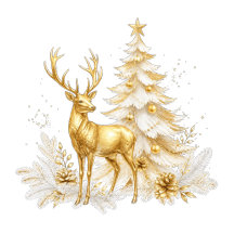 White & Gold Royal Christmas