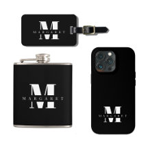 Simple Modern Minimalist Monogrammed Things