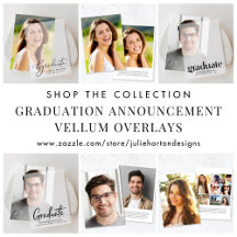 Graduation Announcement Vellum Overlays