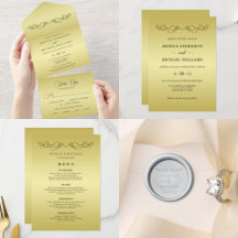 Elegant Luxury Gold Ornate wedding
