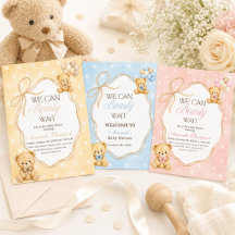 We Can Bearly Wait Teddy Bear Baby Shower