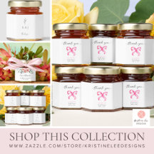 Wedding Honey Jar Favors