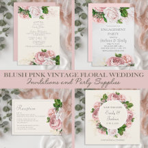 BLUSH PINK VINTAGE FLORAL WEDDING