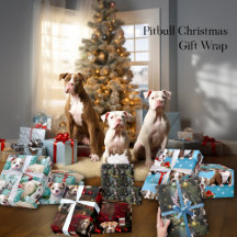 Paws and Presents: Pitbull Puppy Christmas Wrap