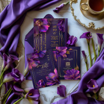 Luminous Violets Wedding Collection