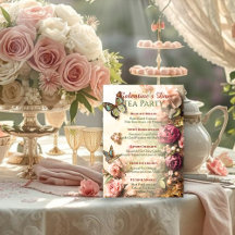 Rococo Butterfly Garden Galentine Tea Party