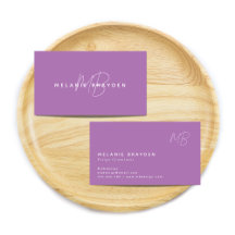 Simple Lavender Minimalist Two Monogram