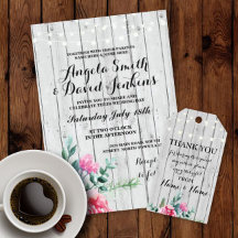 Wood Floral wedding Collection