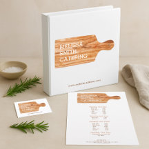 Watercolor Cutting Board Catering Business Suite