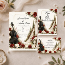 Romantic Musical Garden Elegance Wedding