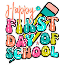 Happy First Day Of School Retro Pencil Groovy