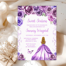 Light Purple Floral Confetti Princess