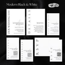 Modern Black & White Wedding Collection 