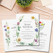 Wildflower Baby Shower Collection