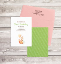 Woodland Animals First Birthday Party