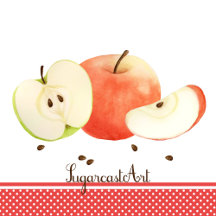 SugarcastArt Apples and polka dots