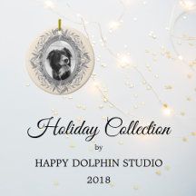 Holiday Silver Ivory Wreath Photo Collection