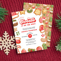 Little Sweetie Gingerbread Christmas Baby Shower
