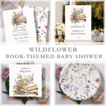 Wildflower Book-Themed Baby Shower