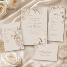 Ivory Roses Champagne Beige Wedding Suite