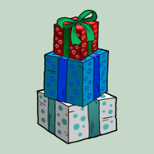 Christmas Gifts Beautifully Wrapped