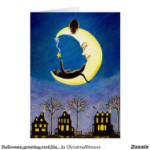 Halloween frame-able greeting cards and postage 