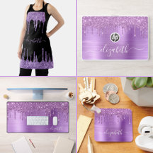 Purple Glitter Accessories
