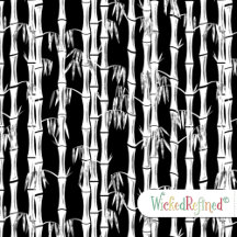 Bamboo Forest Mid Century Modern Black