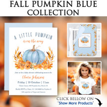 Fall Pumpkin Blue