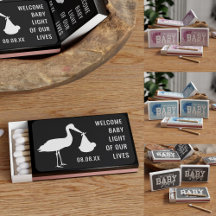 Baby Shower Matchbox Favors