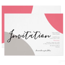 ABSTRACT SHAPES ROSE PINK AND GRAY