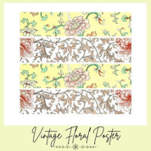 Vintage Floral Poster