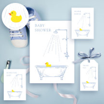 Bathtub Yellow Rubber Duck Baby Shower