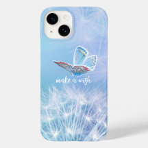 Make a Wish Dandelion and Butterfly Design