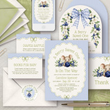 Berry Sweet Boys Blueberry Baby Shower