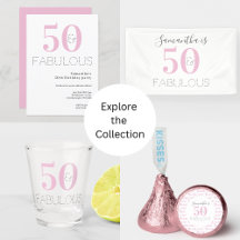 50 and Fabulous Pink 50th Birthday