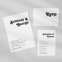 Modern Retro Lettering Wedding Collection