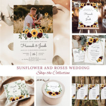 Sunflower & Roses Rustic Wedding Hannah Collection