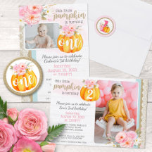Little Pumpkin Floral Birthday Collection