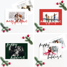 modern hand written christmas holiday collection