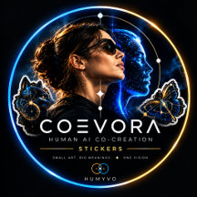 COEVORA — Human AI Co-Creation Stickers