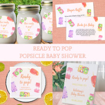 Ready To Pop Popsicle Vibrant Summer Baby Shower
