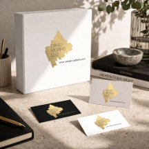 Luxe Abstract Gold Brushstroke Logo Business Suite