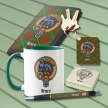 Clan Bruce Hunting Tartan and Crest Collection
