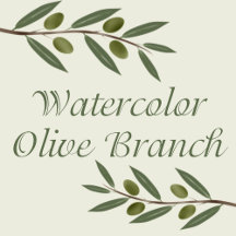 Watercolor Olive Branch Collection