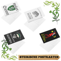 Postkarten mit Steirer Wappen im Vintage Style