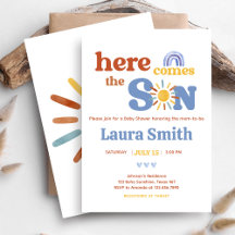 Here comes the Son Sunshine Baby Shower   BS14