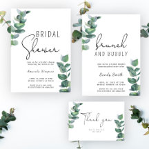 Eucalyptus branch Bridal shower