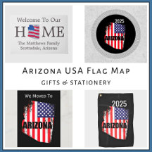 Arizona USA Flag Map