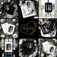 Exquisite Minimalist Floral Black & White Floral